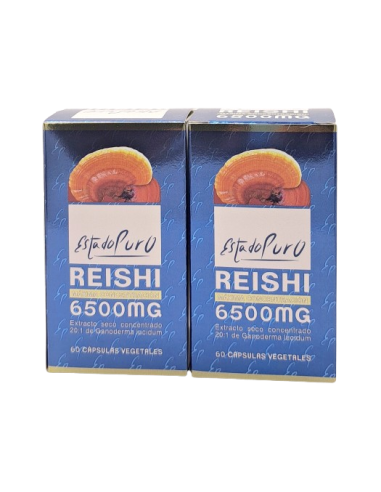 Reishi 6500 Estado Puro 60 caps |Oferta (2uds.) | HERBODELICIAS