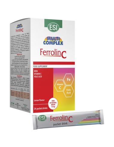 Ferrolin C Pocket Drink ESI 24 sobres